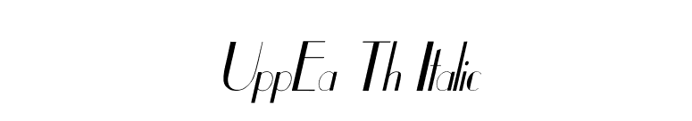 UppEa Th Italic font preview