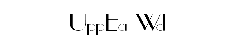UppEa Wd font preview