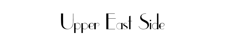 Upper East Side font preview