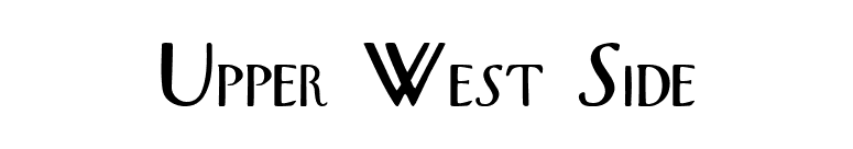 Upper West Side font preview