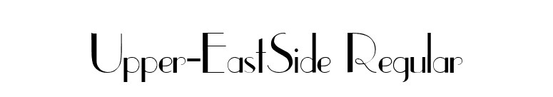 Upper-EastSide Regular font preview