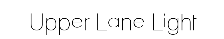 Upper Lane Light font preview