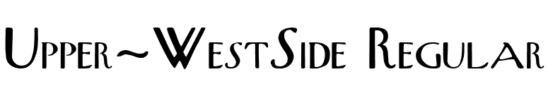 Upper-WestSide Regular font preview