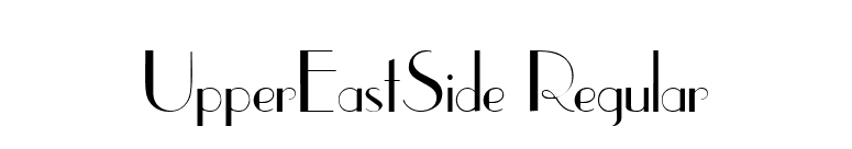 UpperEastSide Regular font preview
