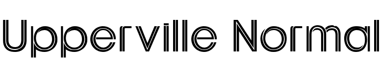 Upperville Normal font preview