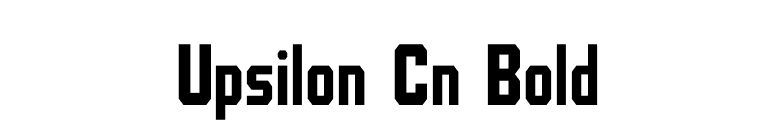 Upsilon Cn Bold font preview