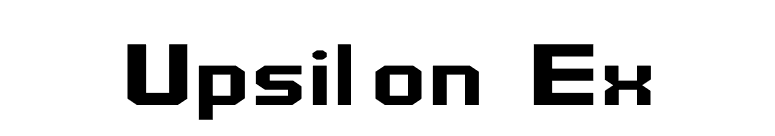 Upsilon Ex font preview