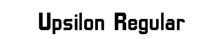 Upsilon Regular font preview