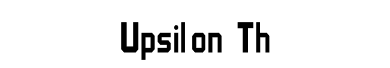 Upsilon Th font preview