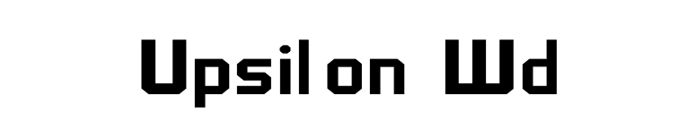Upsilon Wd font preview