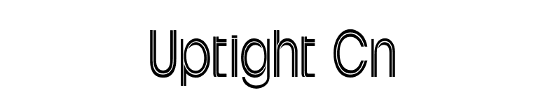 Uptight Cn font preview