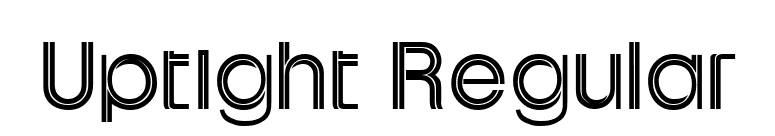 Uptight Regular font preview