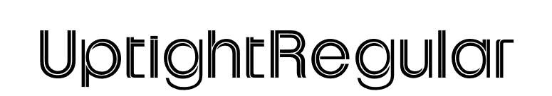 UptightRegular font preview