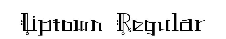 Uptown Regular font preview