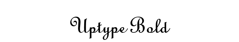 Uptype Bold font preview