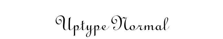 Uptype Normal font preview