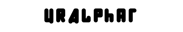 URALphat font preview