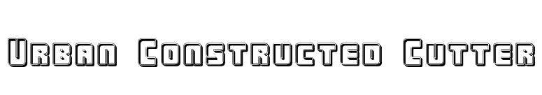 Urban Constructed Cutter font preview