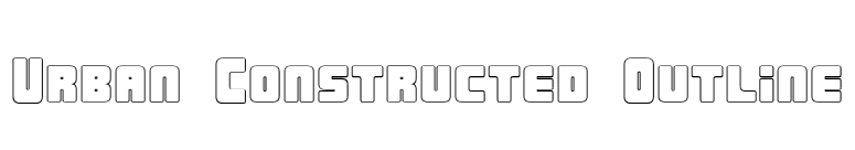 Urban Constructed Outline font preview
