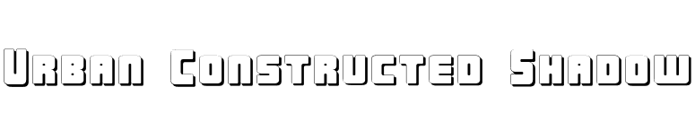 Urban Constructed Shadow font preview
