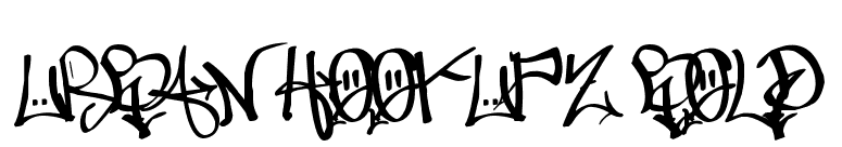 URBAN HOOKUPZ Bold font preview
