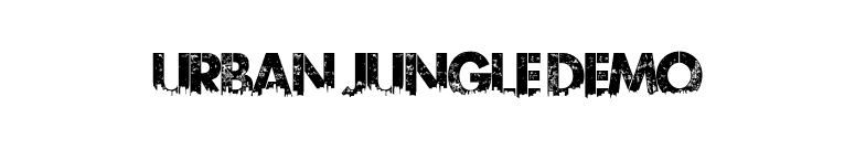 Urban Jungle DEMO font preview