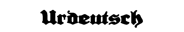 Urdeutsch font preview