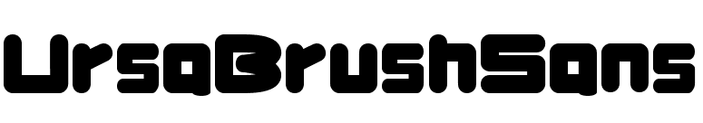 UrsaBrushSans font preview
