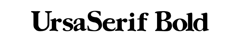 UrsaSerif Bold font preview