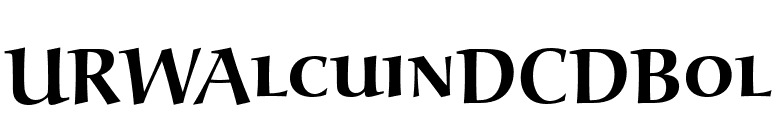 URWAlcuinDCDBol font preview