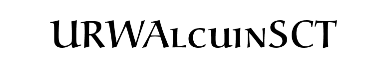 URWAlcuinSCT font preview