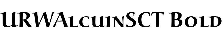 URWAlcuinSCT Bold font preview