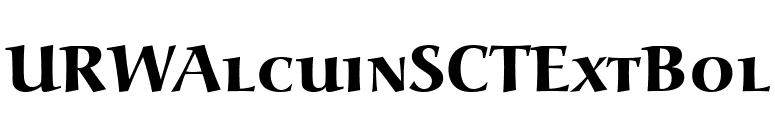 URWAlcuinSCTExtBol font preview