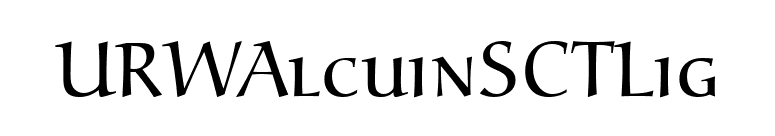 URWAlcuinSCTLig font preview