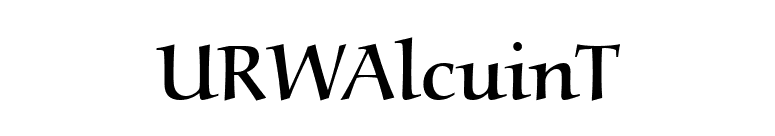 URWAlcuinT font preview