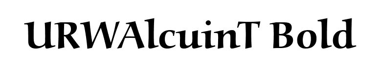 URWAlcuinT Bold font preview