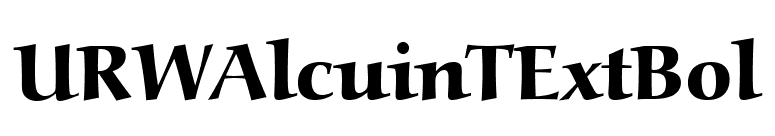 URWAlcuinTExtBol font preview