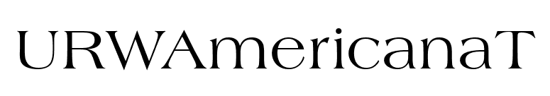 URWAmericanaT font preview