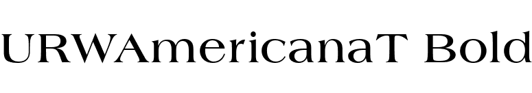 URWAmericanaT Bold font preview