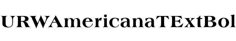 URWAmericanaTExtBol font preview