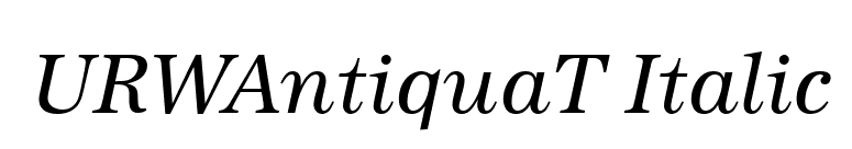 URWAntiquaT Italic font preview
