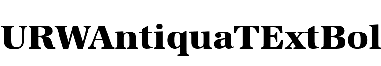 URWAntiquaTExtBol font preview