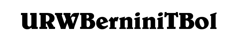 URWBerniniTBol font preview