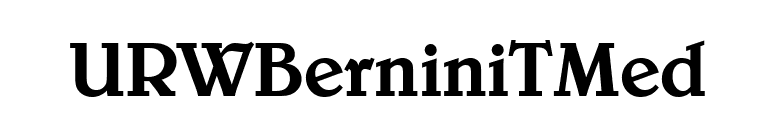 URWBerniniTMed font preview