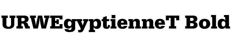 URWEgyptienneT Bold font preview
