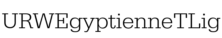 URWEgyptienneTLig font preview
