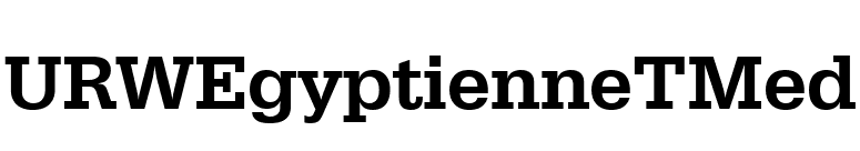 URWEgyptienneTMed font preview