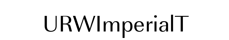 URWImperialT font preview