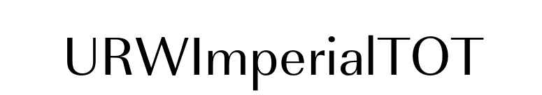 URWImperialTOT font preview