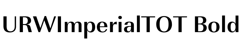 URWImperialTOT Bold font preview